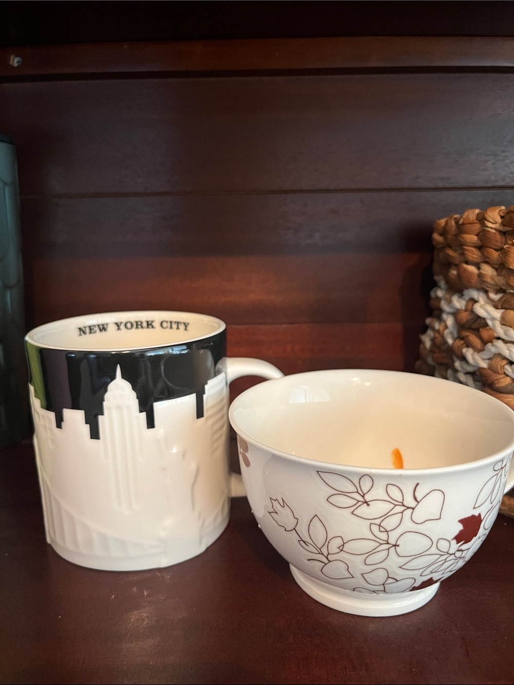 Starbucks New York City Mug & Fall 2007 Autumn Mug